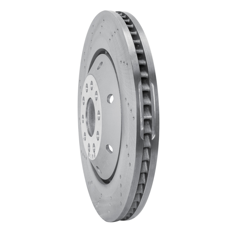 Audi RS6 Brake Rotor (1) - Front Left - R1 Concepts - Drilled Carbon Alloy GeoMET - `03-`04